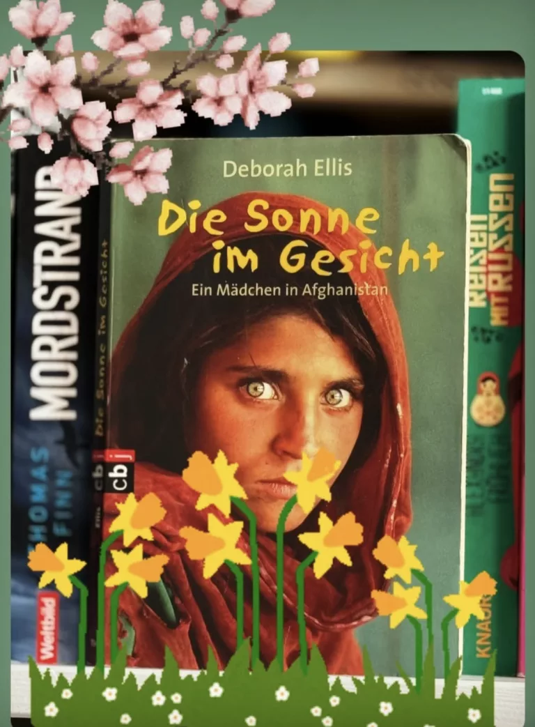 Auf dem Cover ist das Foto eines afghanischen Mädchens in einer Art Hijab zu sehen.